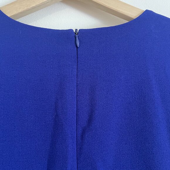 Vince Camuto Royal Blue Sheath Dress with Ruffle – Size 10, Worn Once - Picture 6 of 6